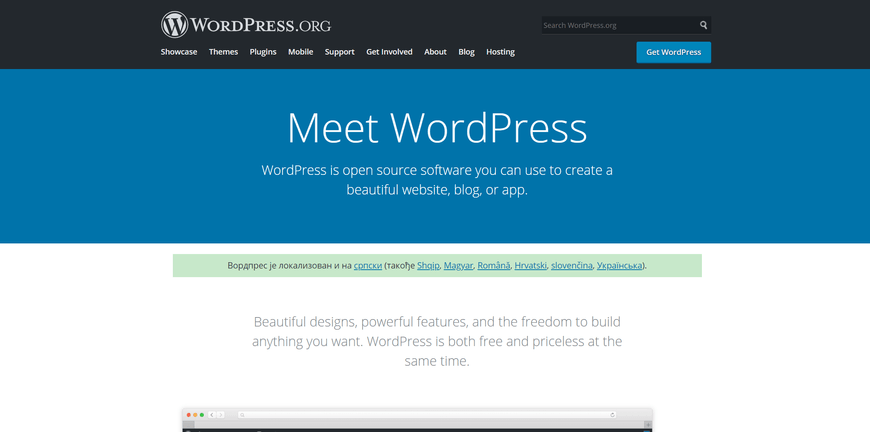 WordPress is the world's most popular CMS at the moment.