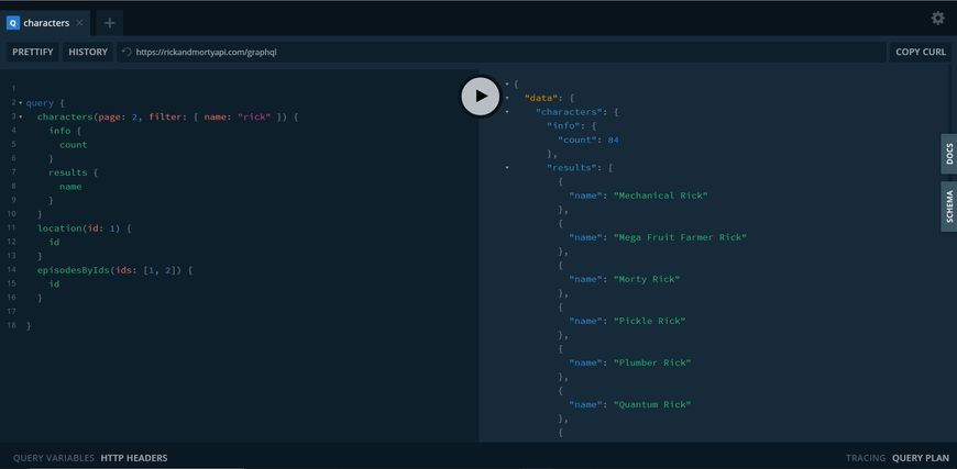 graphql playground